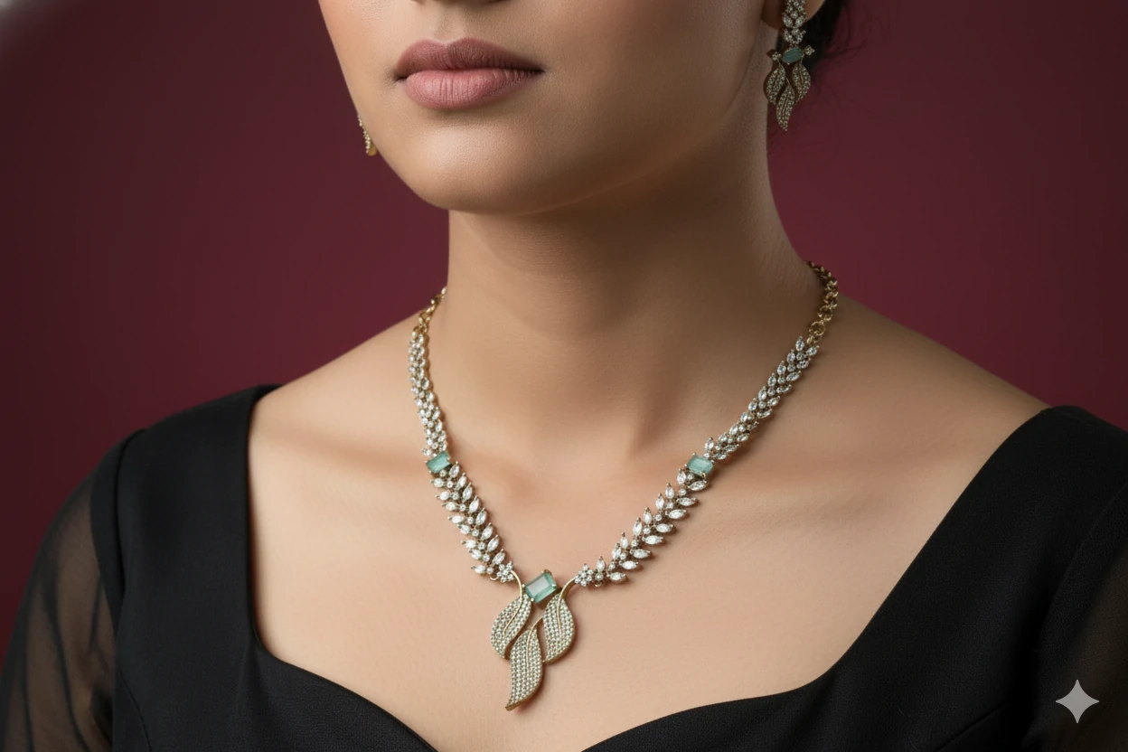 Antique American Diamond Necklace (ADNS 04)