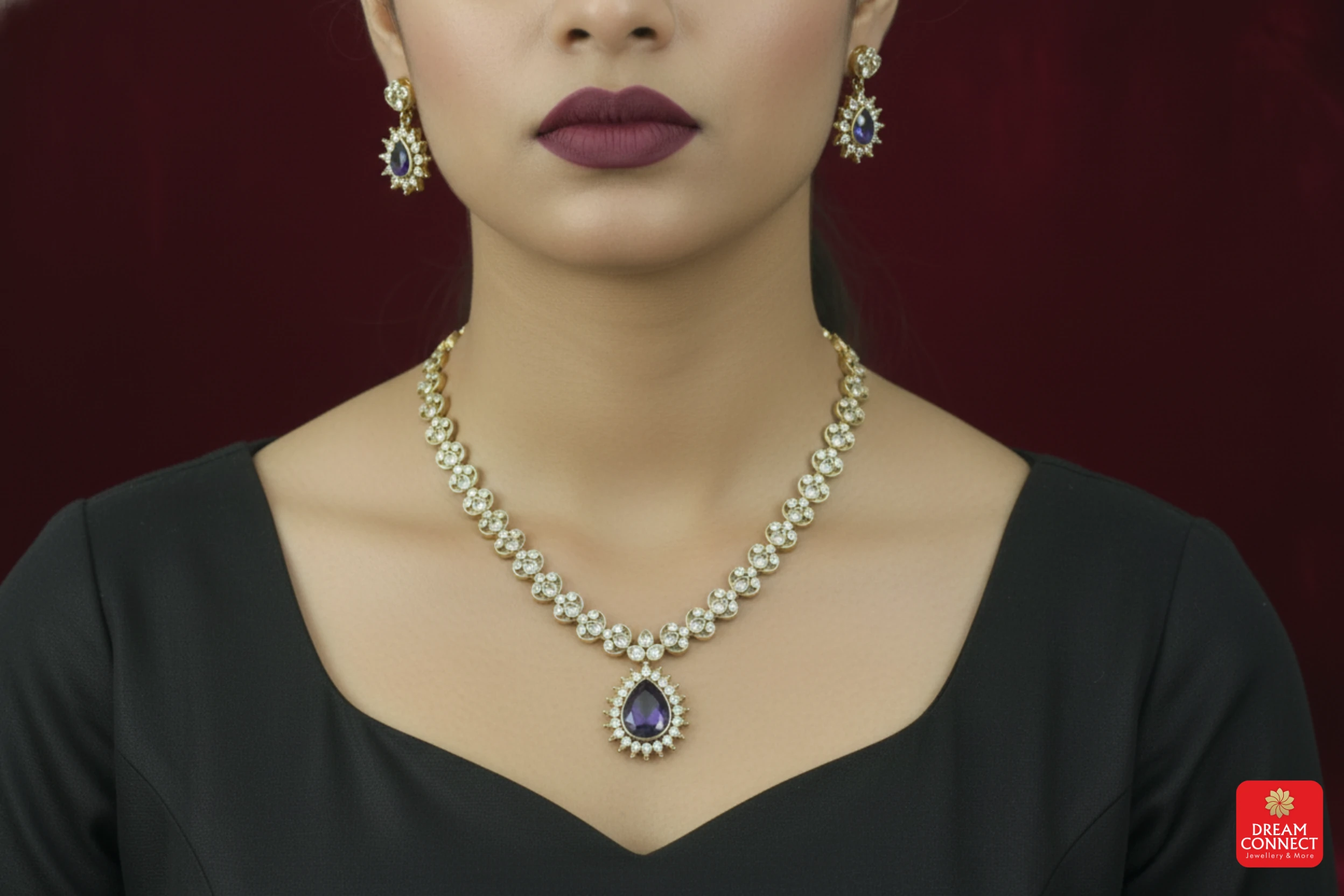 Antique American Diamond Necklace (ADNS 6.3)