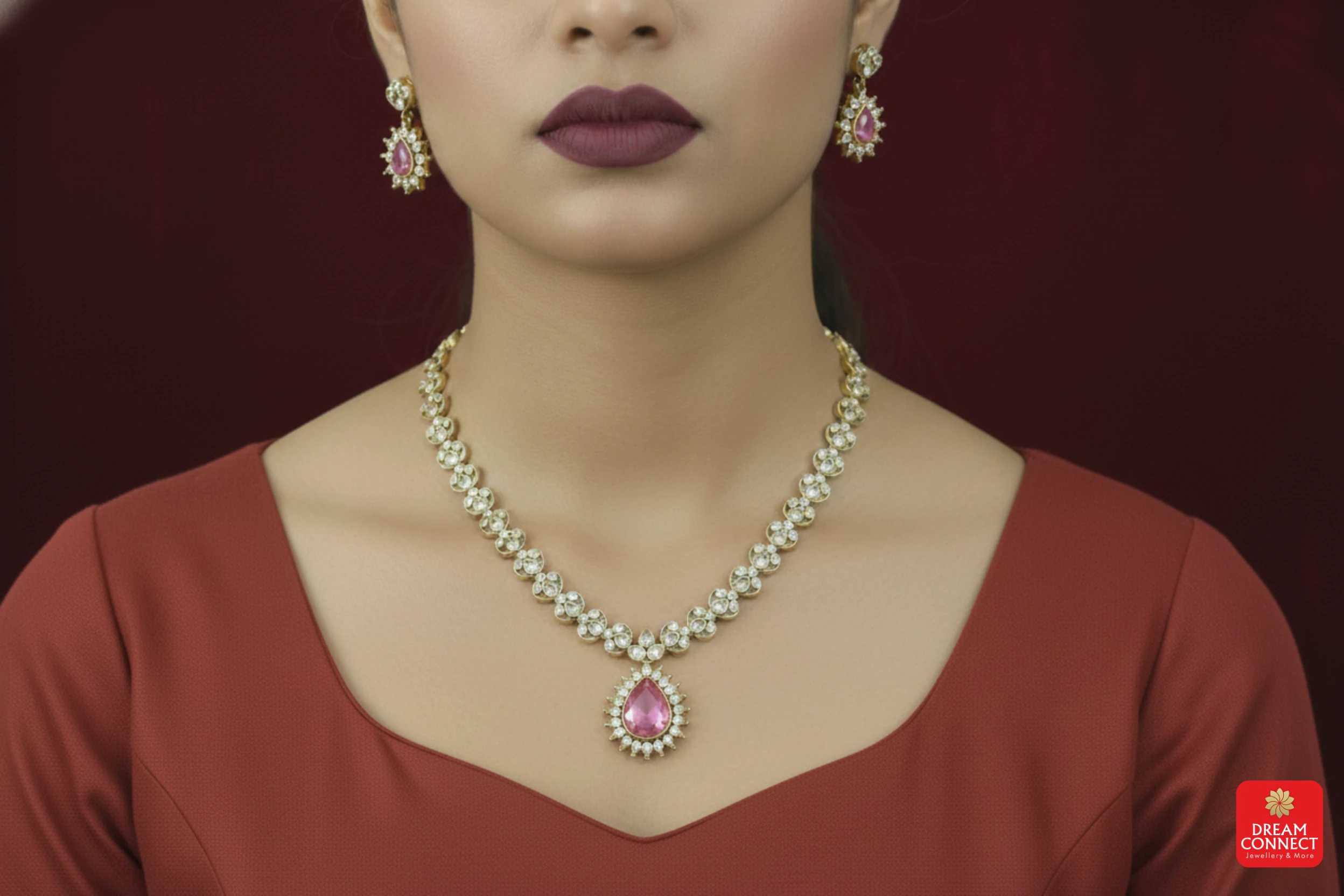 Antique American Diamond Necklace (ADNS 6.4)