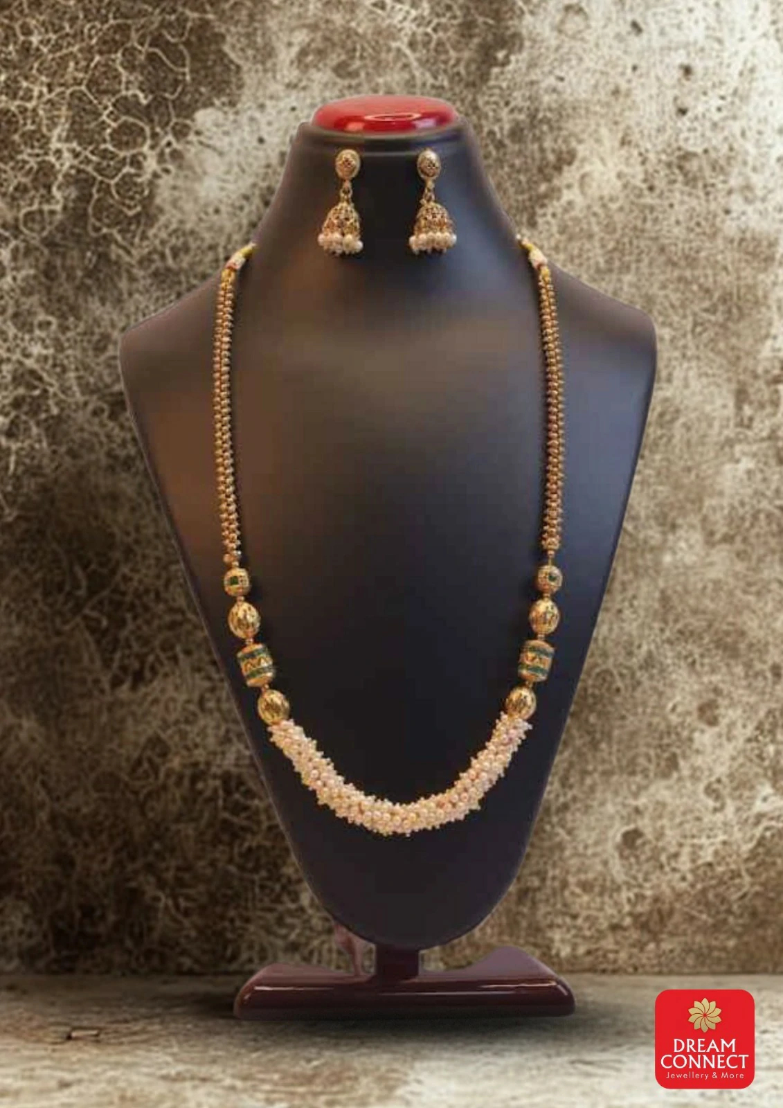 Rajwadi jewellery long set B1212ERJBO4 