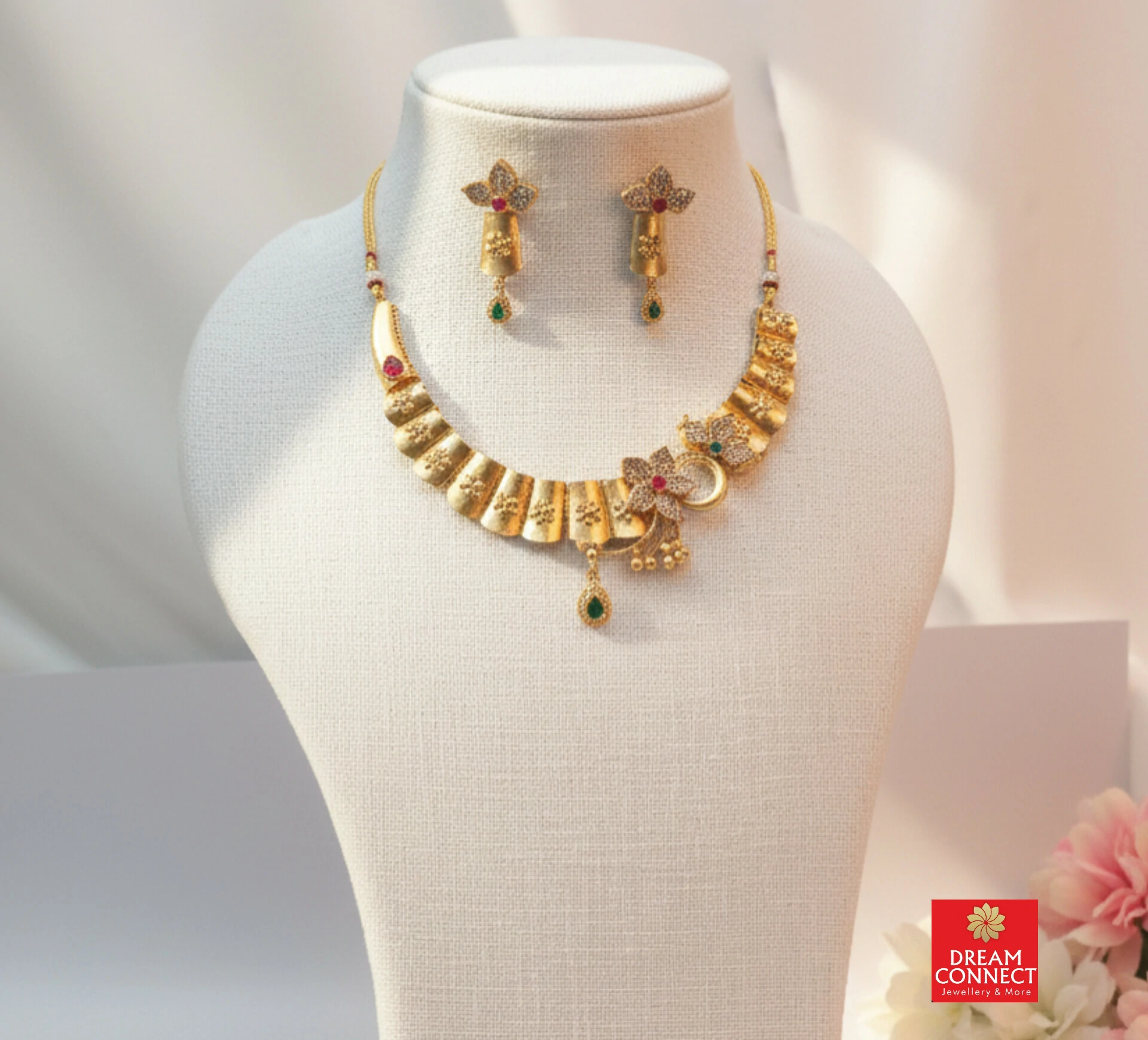 Rajwadi Choker Necklace B2122ERJN12