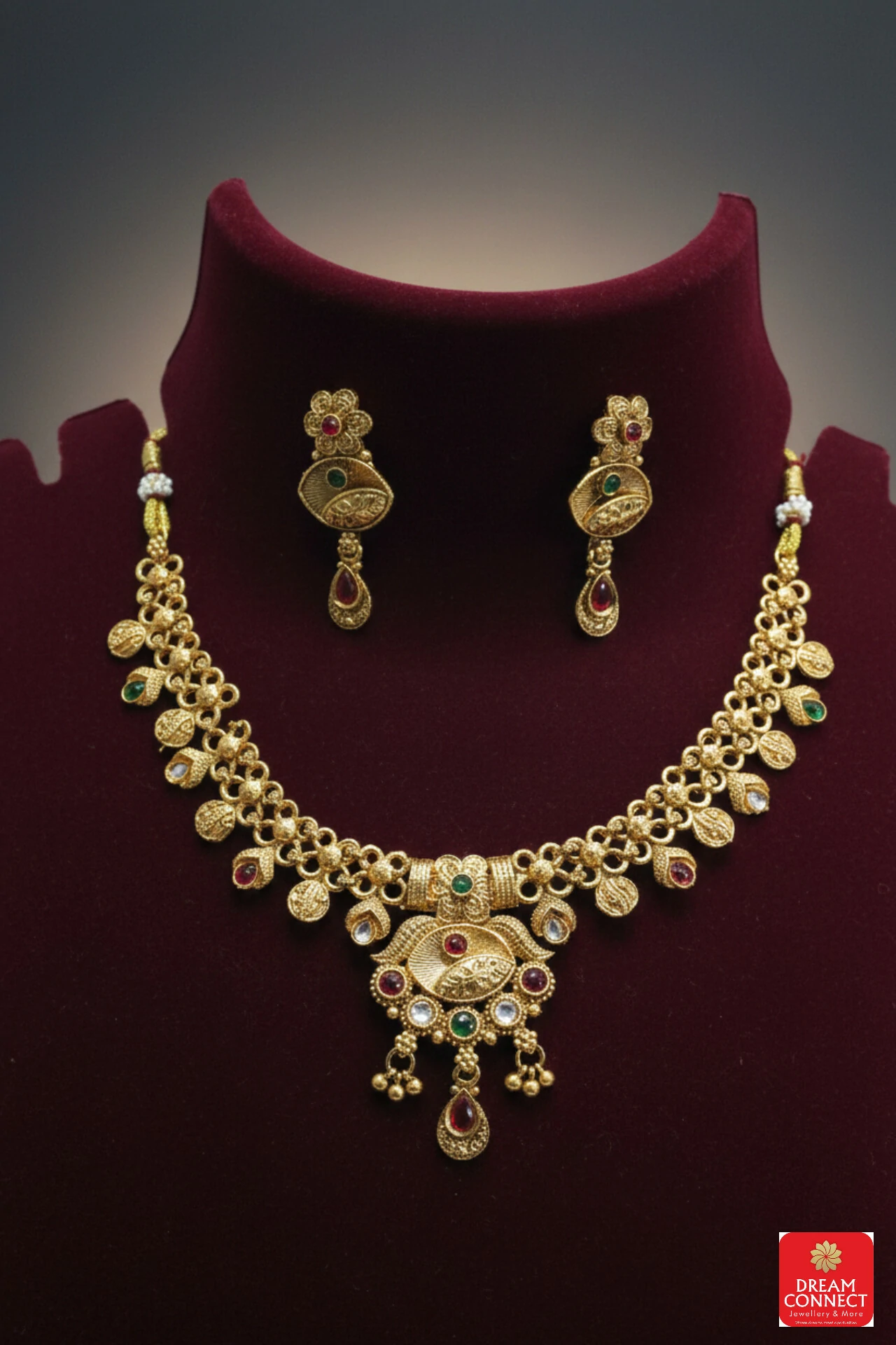 Rajwadi Choker Necklace B2212ERJN05