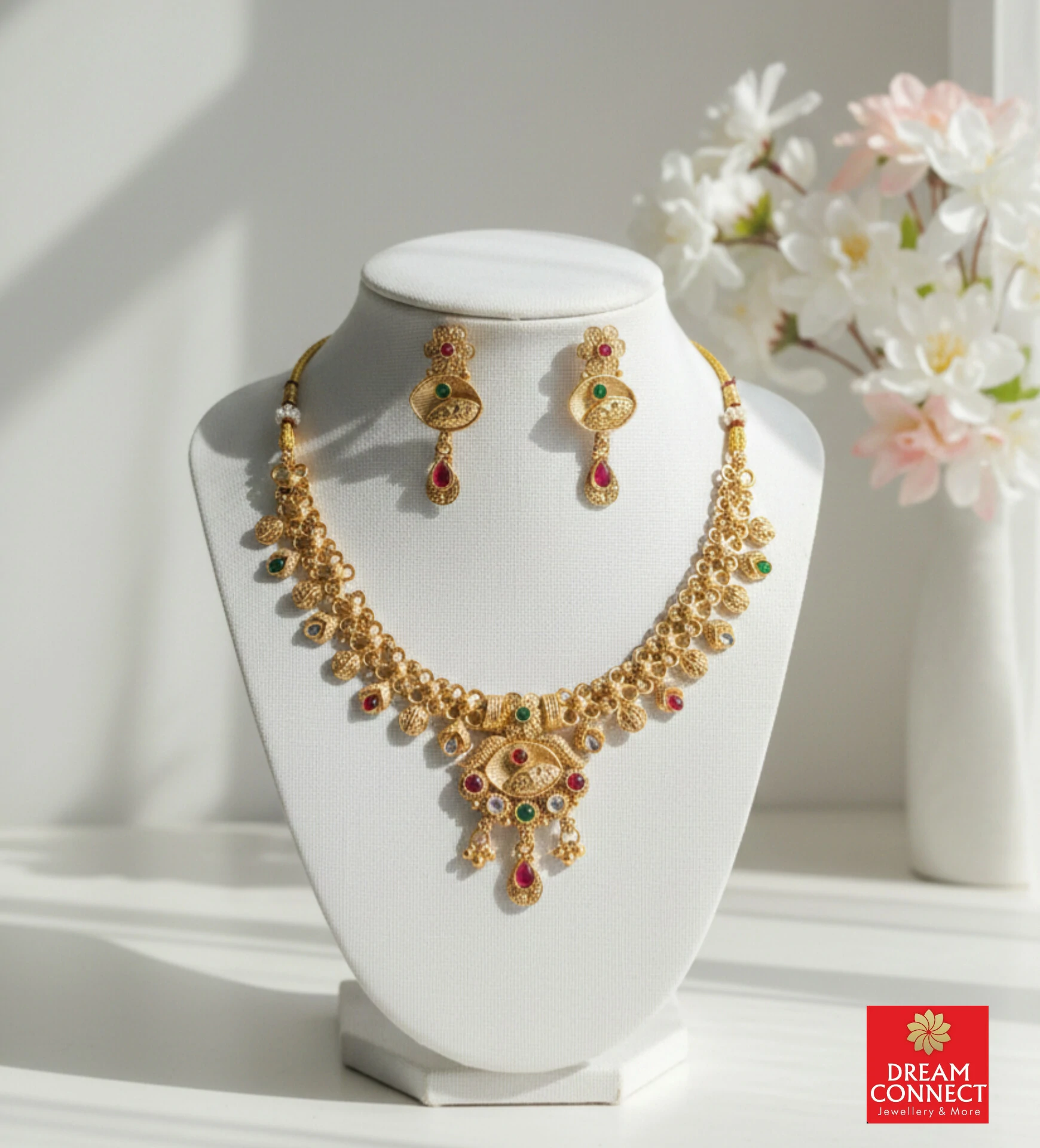 Rajwadi Choker Necklace B2212ERJN05