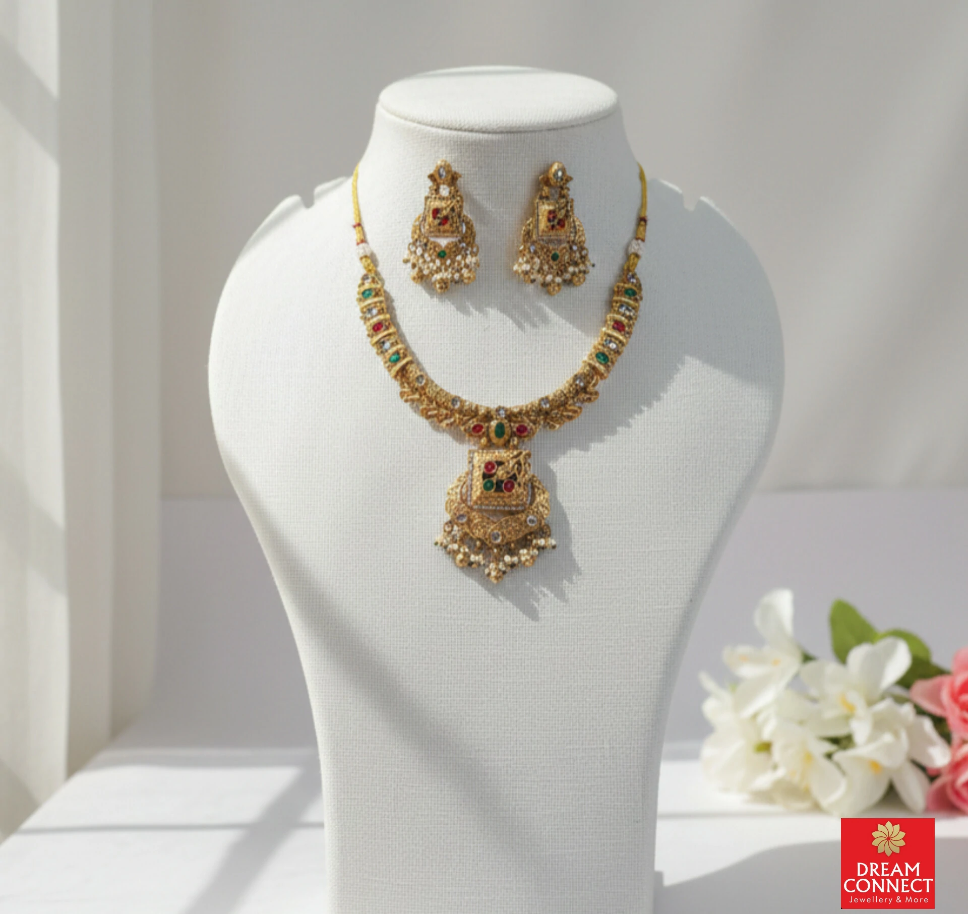 Rajwadi choker Necklace  B2212ERJN06