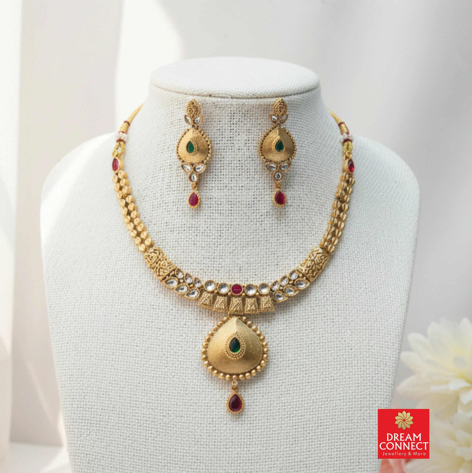 Rajwadi Choker Necklace B2212ERJN20