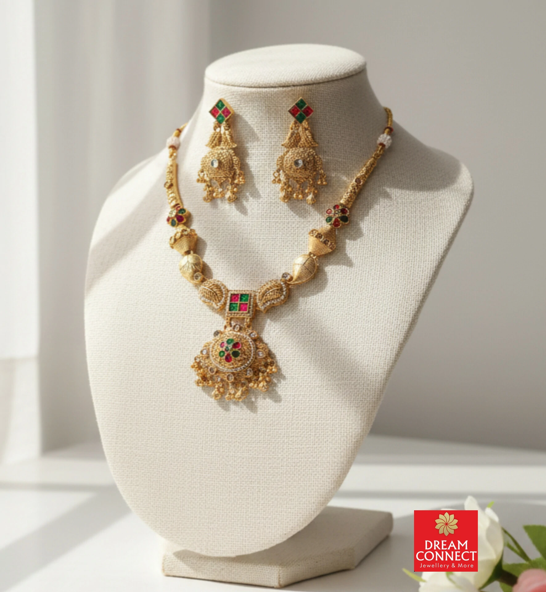 Rajwadi Choker Necklace B2212ERJN24