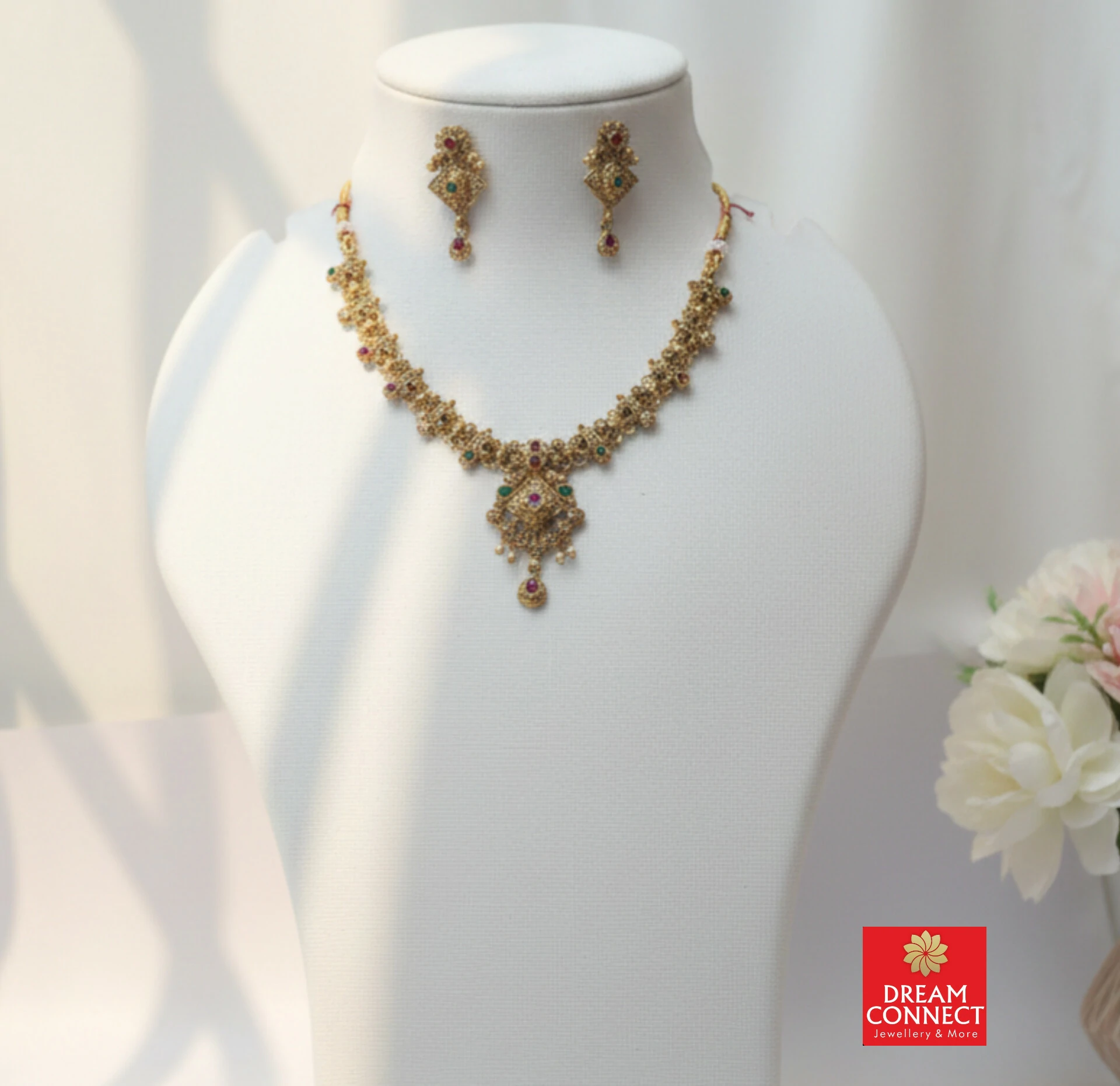 Rajwadi Choker Necklace B2212ERJN25