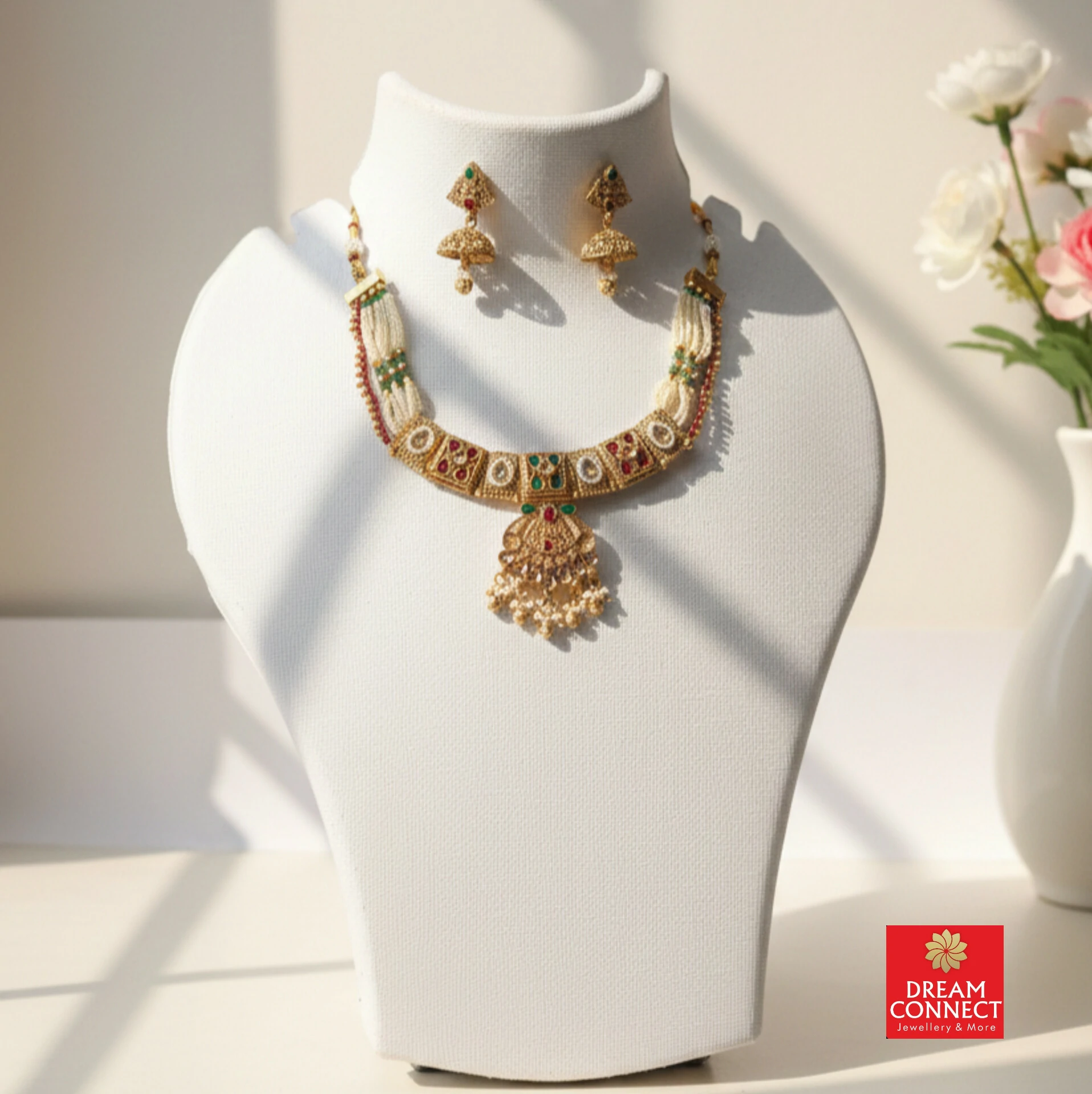 Rajwadi Choker Necklace B2212ERJN27