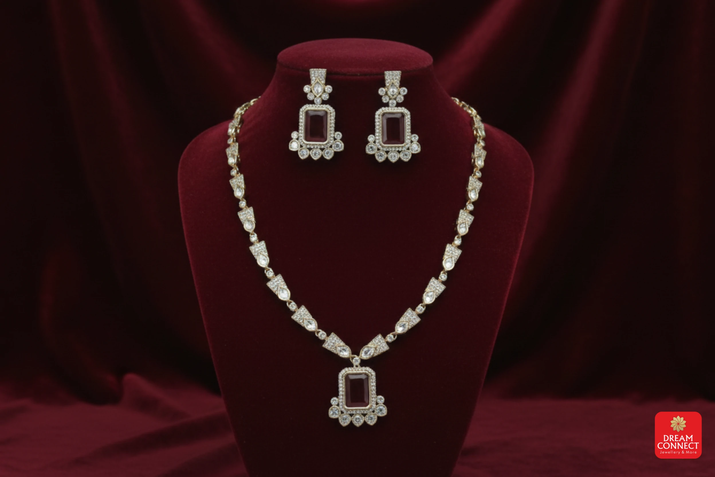 Antique American Diamond Necklace (BX2 AD469)