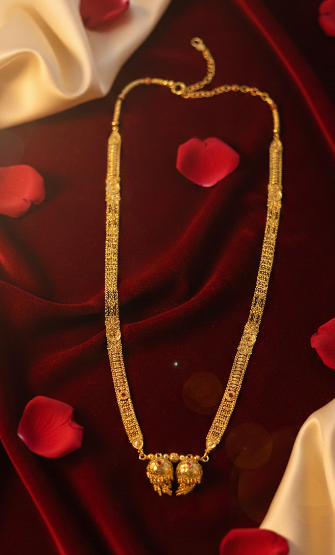 Long Mangalsutra - Gold Plated 7